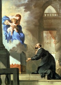 The Vision of St. Ignatius by Sébastien Bourdon